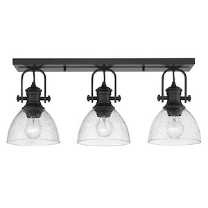 Hines - 3 Light Semi-Flush Mount 9.63 Inches Tall and 25.13 Inches Wide