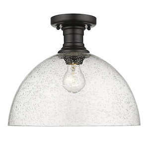Hines - 13.5 Inch 1 Light Semi-Flush Mount in Traditional style - 11 Inches high by 13.5 Inches wide