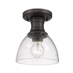 Hines - 1 Light Semi-flush Mount-7.75 Inches Tall and 6.88 Inches Wide