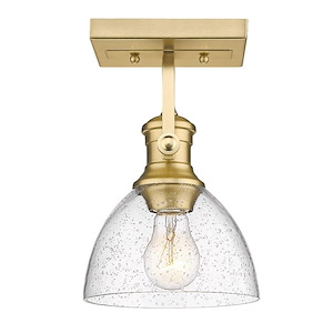 Hines - 1-Light Semi-Flush in Traditional style - 9.63 Inches high by 6.88 Inches wide