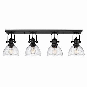 Hines - 4 Light Semi-Flush Mount In Transitional Style-10.38 Inches Tall and 34.5 Inches Wide - 1217842