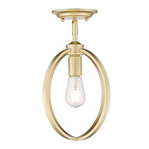 Colson - 1 Light Semi-Flush Mount in Durable style - 15.13 Inches high by 10.88 Inches wide - 921661