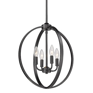 Colson - 4 Light Chandelier in Durable style - 18.75 Inches high by 17.5 Inches wide