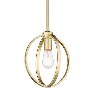 Colson - 1 Light Mini Pendant in Durable style - 11.63 Inches high by 10.88 Inches wide