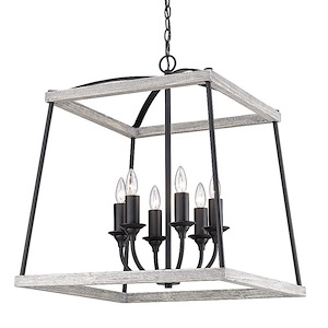 Teagan - 6 Light Pendant in Durable style - 25.75 Inches high by 22.5 Inches wide - 1037306