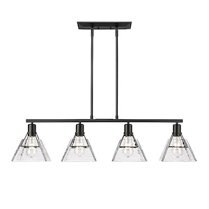 Kepler - 4 Light Linear Pendant-10 Inches Tall and 39.38 Inches Wide
