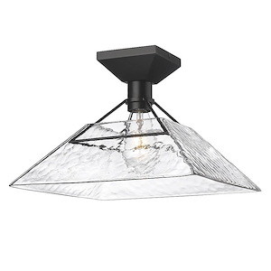 Kepler - 1 Light Semi-Flush Mount In Modern Style-9.88 Inches Tall and 14 Inches Wide - 1217908