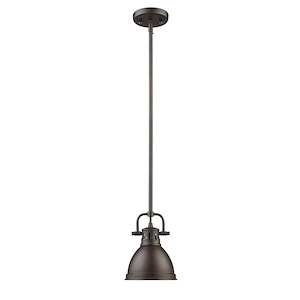 Duncan - 1 Light Mini Pendant-8.38 Inches Tall and 6.5 Inches Wide