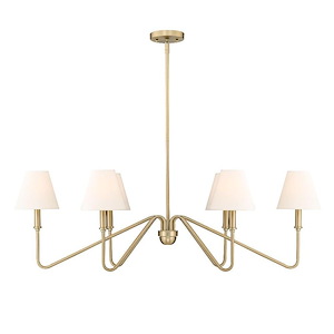 Kennedy - 6 Light Linear Pendant-13.25 Inches Tall and 41.63 Inches Wide - 1316966