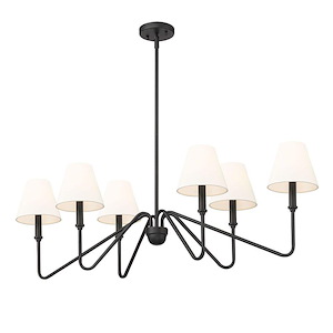 Kennedy - 6 Light Linear Pendant-13.25 Inches Tall and 41.63 Inches Wide - 1316966