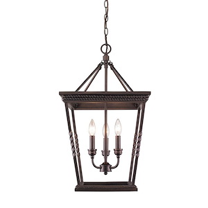 Davenport - 3 Light Pendant in Classic style - 25.25 Inches high by 14.5 Inches wide