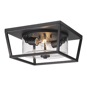 Mercer - 2 Light Outdoor Flush Mount-6.38 Inches Tall and 13.25 Inches Wide - 1285867