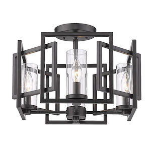 Marco - 4 Light Flush Mount-11.5 Inches Tall and 16 Inches Wide