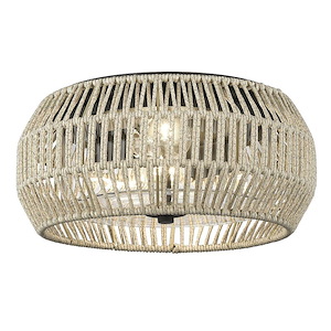 Seabrooke - 1 Light Outdoor Flush Mount-6.63 Inches Tall and 14.38 Inches Wide - 1263026