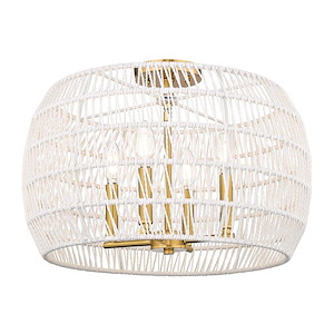 Ellie - 4 Light Semi-Flush Mount-13.25 Inch Tall and 19 Inch Wide - 1405907