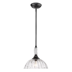 Audra - 1 Light Pendant-11.25 Inches Tall and 11.75 Inches Wide