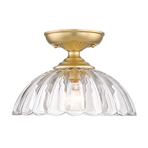 Audra - 1 Light Semi-Flush Mount-8.13 Inches Tall and 11.75 Inches Wide
