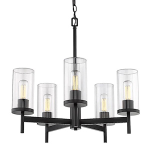 Winslett - 5 Light Chandelier In Transitional Style-23 Inches Tall and 23.5 Inches Wide