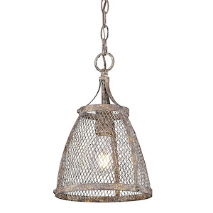 Calgary - 1 Light Mini Pendant-13.75 Inches Tall and 9 Inches Wide