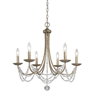 Mirabella - 6 Light Chandelier-25.75 Inches Tall and 25.5 Inches Wide