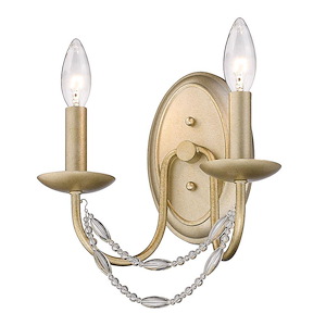 Mirabella - 2 Light Wall Sconce-10.5 Inch Tall and 10.25 Inch Wide - 1405947