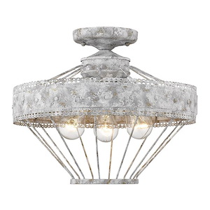 Ferris - 3 Light Semi-flush Mount-12.25 Inches Tall and 15 Inches Wide - 925640