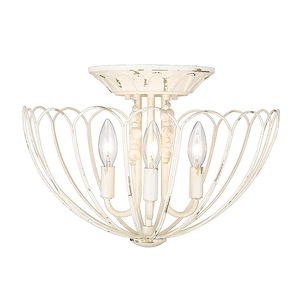Marguerite - 4 Light Semi-Flush Mount-11.38 Inches Tall and 16.13 Inches Wide