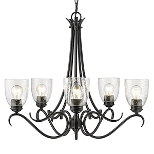 Parrish - Chandelier 5 Light Steel in Sturdy style - 23.63 Inches high by 27.25 Inches wide