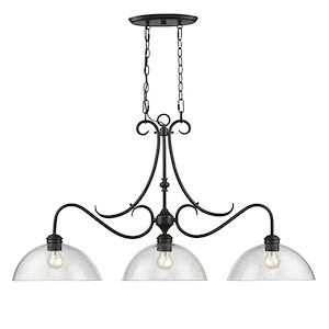 Parrish - 3 Light Linear Pendant in Sturdy style - 23 Inches high by 40.5 Inches wide