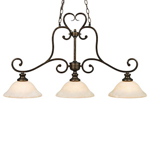 Heartwood - 3 Light Linear Island Pendant in Variety of style - 23.75 Inches high by 40.25 Inches wide - 1218096