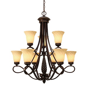 Torbellino - Chandelier 9 Light in Variety of style - 37.5 Inches high by 33.5 Inches wide - 1217968