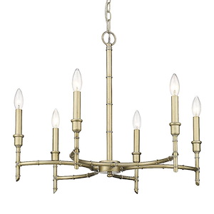 Cambay - 6 Light Chandelier-21 Inches Tall and 25 Inches Wide