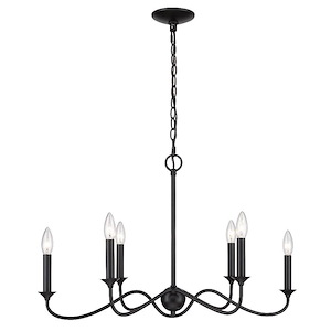 Tierney - 6 Light Pendant-18.13 Inches Tall and 29.25 Inches Wide