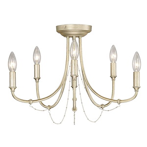 Kamila - 6 Light Semi-Flush Mount-14.13 Inches Tall and 21 Inches Wide