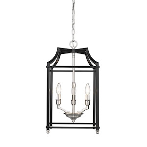 Leighton - 3 Light Pendant in Sturdy style - 21.75 Inches high by 11.75 Inches wide