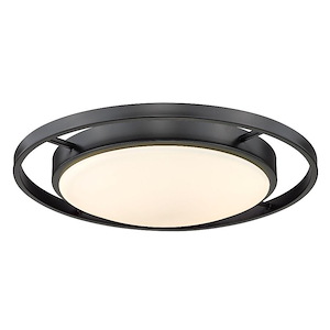 Astra - 16.5 Inch 24W 1 LED Flush Mount in Elegant style - 3 Inches high by 16.5 Inches wide