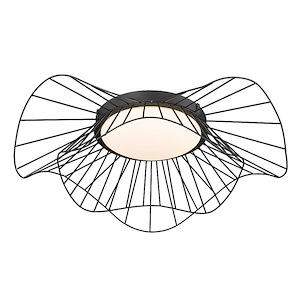 Elena - 16W 1 LED Flush Mount-6.25 Inches Tall and 24 Inches Wide