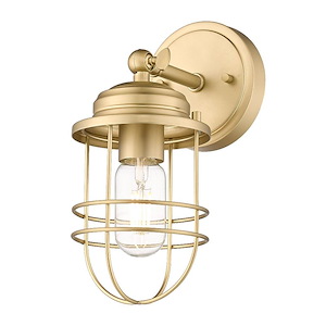 Seaport - 1 Light Wall Sconce in Sturdy style - 10.63 Inches high by 4.63 Inches wide