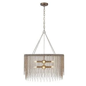 Cleo - 8 Light Chandelier-29 Inches Tall and 23.88 Inches Wide