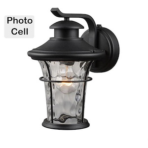 11.25 Inch One Light Outdoor Photocell Wall Lantern