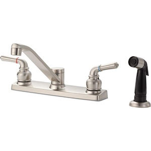 10 Inch Double Handle Kitchen Faucet with Spray