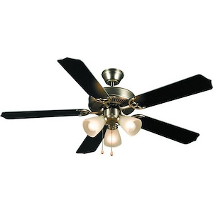 Palladium - 52Inch 5 Blade Ceiling Fan with Light Kit and Pull Chain Control - 1220888