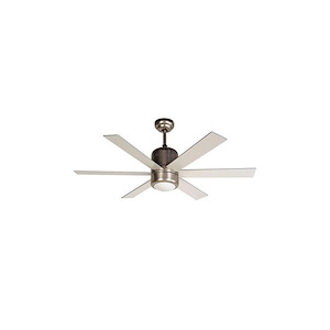 Horizon - 48Inch 6 Blade Ceiling Fan with Light Kit and Handheld Control