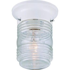 Jelly Jar - One Light Outdoor Flush Mount - 329940