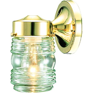 Jelly Jar - One Light Outdoor Wall Mount - 329899