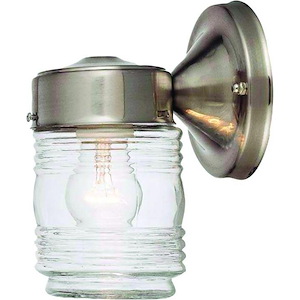 Jelly Jar - One Light Outdoor Wall Mount - 329885