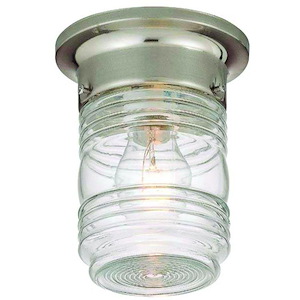 Jelly Jar - One Light Outdoor Flush Mount - 329884