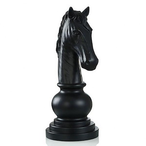 Knight Chess Piece - Sculpture In Contemporary Style-23.75 Inches Tall and 9.75 Inches Wide