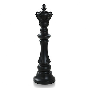 King Chess Piece - Sculpture In Contemporary Style-36 Inches Tall and 10 Inches Wide