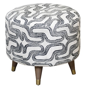 Saba - Ottoman In Mid-Century Modern Style-16 Inches Tall and 18 Inches Wide